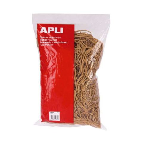 12856 / Apli Gomas Elasticas Ø 100 x 2 mm - Alta Calidad - Bolsa con 100g