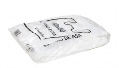 BOLSA CAMISETA RECICLADA 70% BLANCA 50 MC 48X60 CM APTA LEGISLACION DE BOLSAS 2021