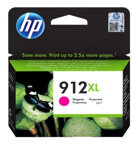 Nº 912XL magenta 3YL82AE HP para OfficeJet Pro 8022 All-in-One / OP 8023 AIO / OP 8024 AIO / OP 8025 AIO / OfficeJet 8012 AIO / OfficeJet 8014 AIO / OfficeJet 8015 AIO 0,825K (nuevos 0,700K)
