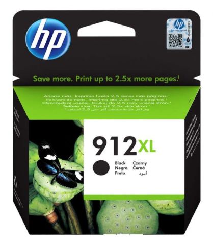 Nº 912XL negro 3YL84AE HP para OfficeJet Pro 8022 All-in-One / OP 8023 AIO / OP 8024 AIO / OP 8025 AIO / OfficeJet 8012 AIO / OfficeJet 8014 AIO / OfficeJet 8015 AIO 0,825K (nuevos 0,720K)