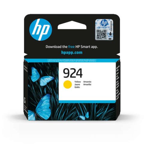 Nº 924 AMARILLO HP para HP OfficeJet Pro 8120, HP OJ Pro 8120 e, HP OJ Pro 8122 e, HP OJ Pro 8124 e, HP OJ Pro 8125 e, HP OJ Pro 8130, HP OJ Pro 8130 e, HP OJ Pro 8132 e, HP OJ Pro 8133, HP OJ Pro 8134 e, HP OJ Pro 8135 e, HP OJ Pro 8138 e, HP OJ Pro 8139 e 0,4K