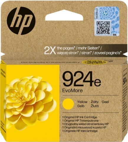 Nº 924e AMARILLO EvoMore para HP OfficeJet Pro 8120, HP OJ Pro 8120 e, HP OJ Pro 8122 e, HP OJ Pro 8124 e, HP OJ Pro 8125 e, HP OJ Pro 8130, HP OJ Pro 8130 e, HP OJ Pro 8132 e, HP OJ Pro 8133, HP OJ Pro 8134 e, HP OJ Pro 8135 e, HP OJ Pro 8138 e, HP OJ Pro 8139 e 0,8K