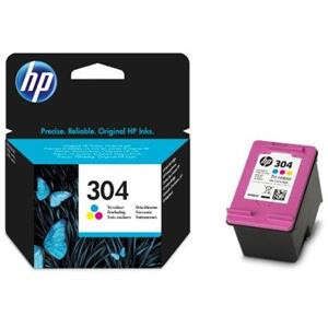 Nº 304 HP Nº9K05A tinta color, DeskJet 3720 /  3730/  3732 /  2620 All-in-One /  2630 All-in-One /  3735 All-in-One /Envy 5020 All-in-One / Envy 5030 All-in-One / Envy 5032 All-in-One 120 Páginas/5%, Contenido 2 ml 0,120K