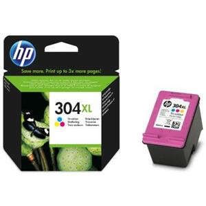 Nº 304 XL HP Nº9K07AE tinta color, DeskJet 3720 /  3730/  3732 /  2620 All-in-One /  2630 All-in-One /  3735 All-in-One /Envy 5020 All-in-One / Envy 5030 All-in-One / Envy 5032 All-in-One 300 Páginas/5%, Contenido 7 ml 0,300K (304XL)